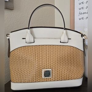 DOONEY AND BOURKE Beacon Woven Domed Satchel NWOT